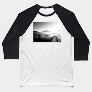 Mondsee with morning fog Baseball T-Shirt